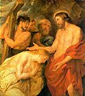 Christ Canvas Paintings - Christ and Mary Magdalene by Rubens